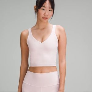 Light pink align tank top
